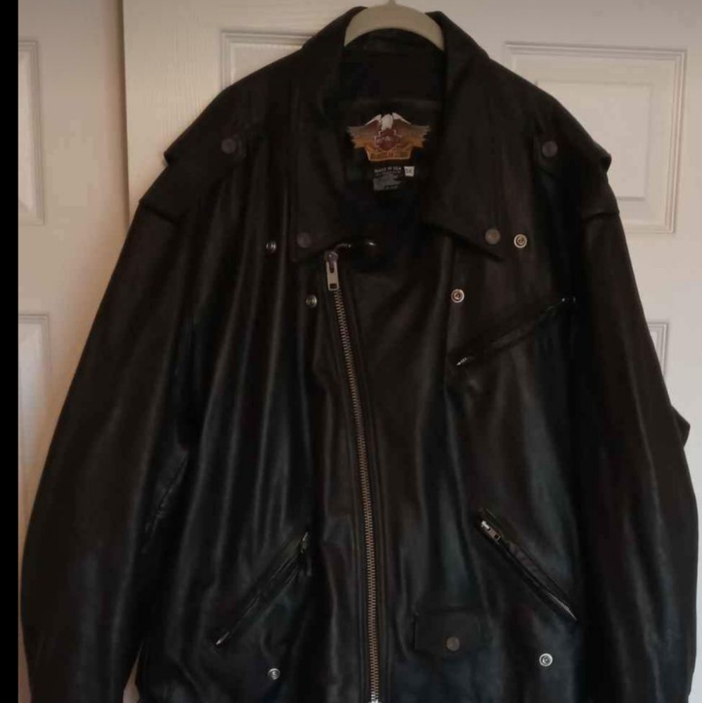 Men's leather Harley Davidson Motorcycle Jacket
